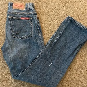 Guess Vintage Straight Leg Jeans 24" Medium Wash $108